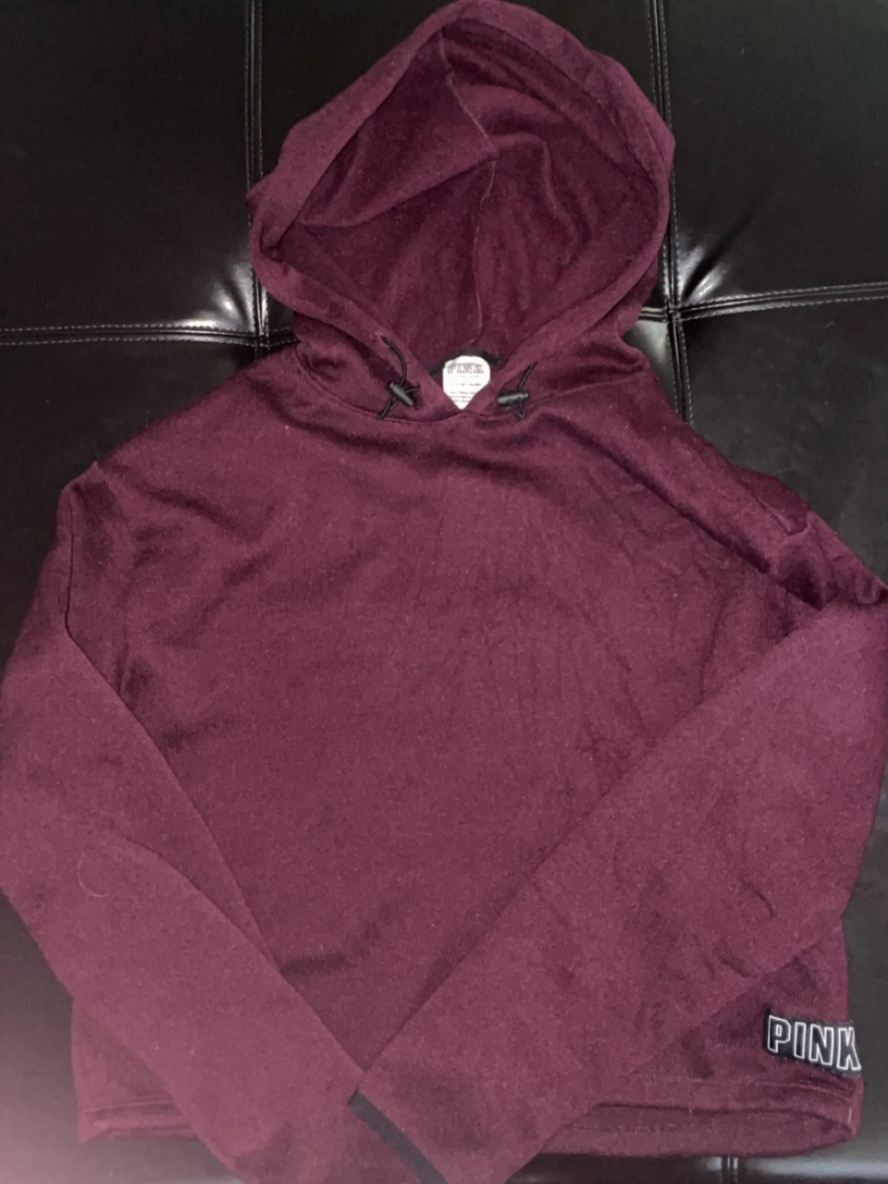 PINK Victoria's Secret Plum Hooded Sweatshirt
